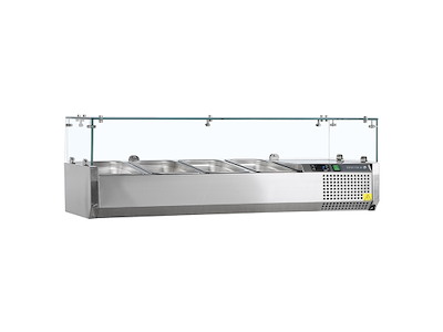 Køleopsats GN1/4 x4stk m/glas top