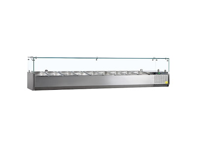 Køleopsats GN1/4 x10stk m/glas top
