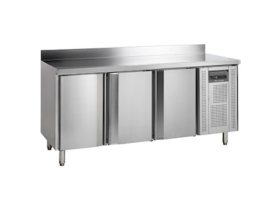 Frysedisk 3 låger m/bagkant GN1/1