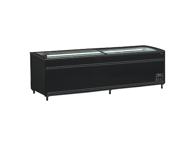 Kummefryser/køler Display 718ltr Sort