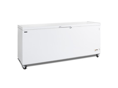 Kummefryser 593 ltr Hvid m/hjul og lås