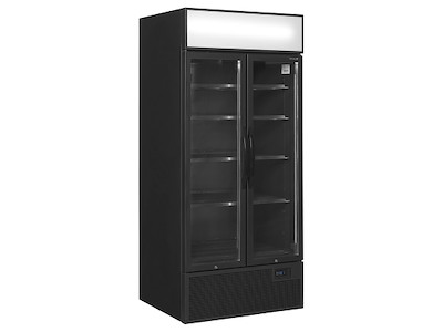Displaykøleskab 535ltr Sort m/lystop 2-1