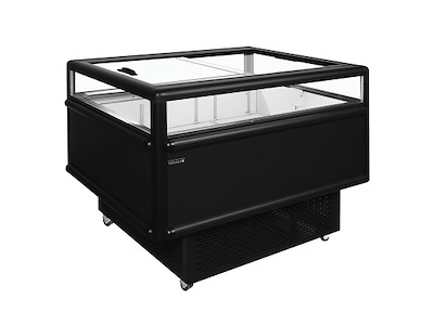 Køledisk Impuls Sort m/glassider/skydelå