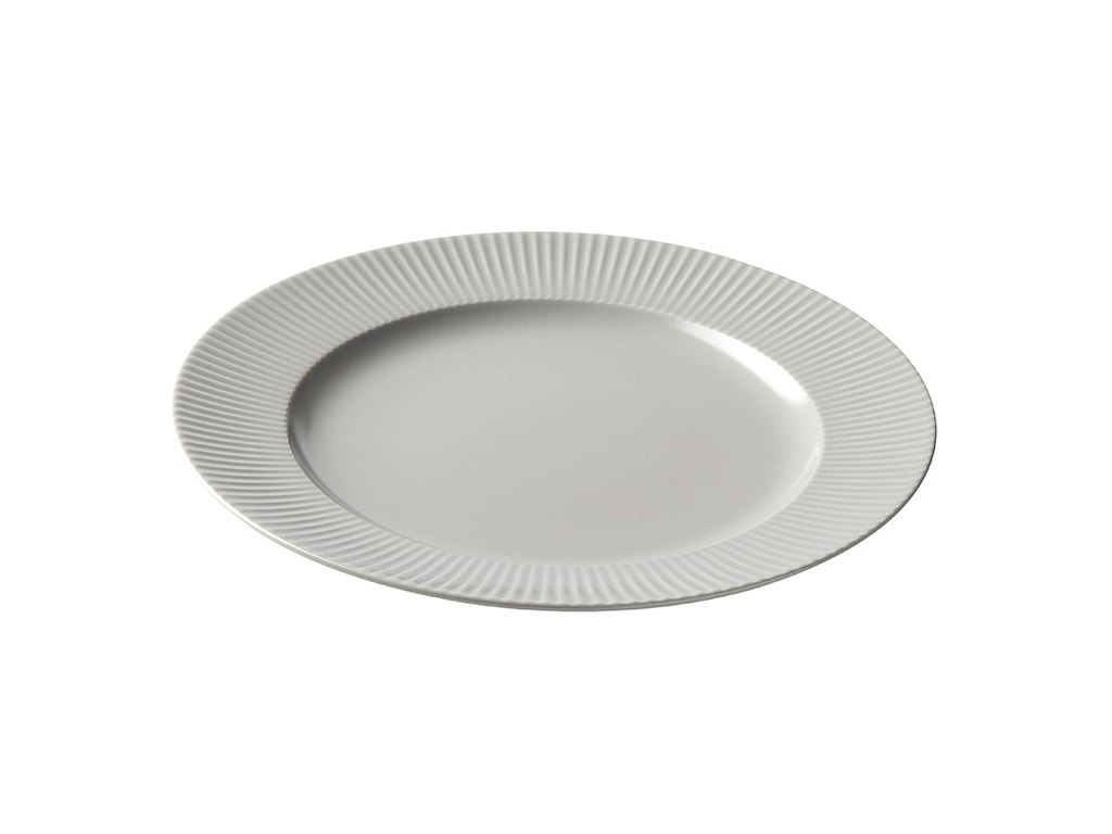 Tallerken Ø27 cm Groovy Grå