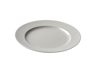 Tallerken Ø27 cm Groovy Grå