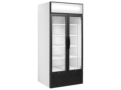 Displaykøleskab 535ltr Hvid m/lystop 2-1