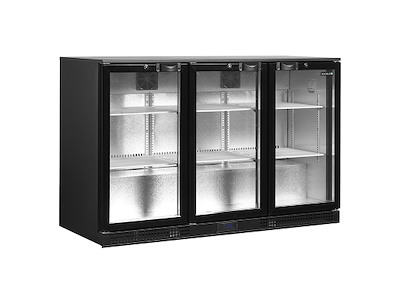 Backbar 3 låger Sort 278ltr