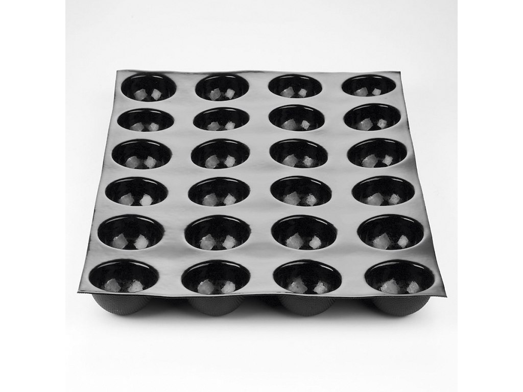 Bageform 600x400 mm 24 stk. Semisphere