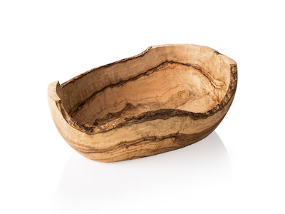 Skål Naturlig Oliventræ 30x18x11cm