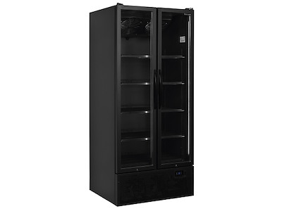 Displaykøleskab 2 døre Sort 535 ltr 