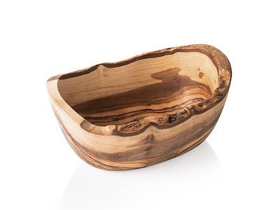 Skål Oval Oliventræ 14x8x7cm
