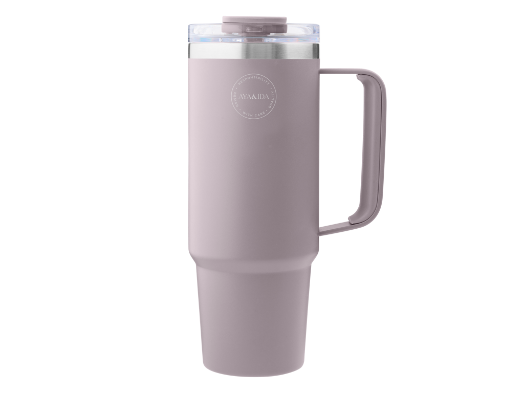 Thermo Cup with Straw - Lavender - 885ML