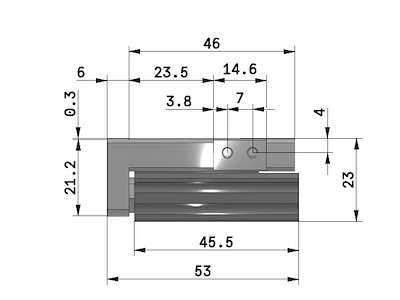 SMC MXQ8-10 Slæde præc. Ø8-10mm