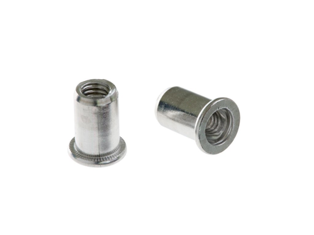 Nittemøtrik Aluminium med standard hoved