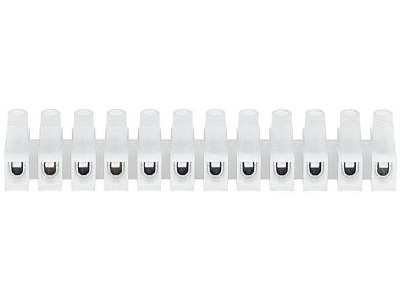 Klemrække 0,5-4,0mm² 12-Polet hvid