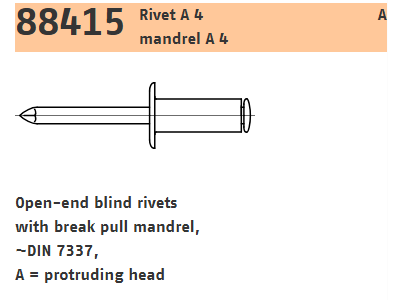Blindnitte 5,0x16 A4/A4 alm. hoved (500)