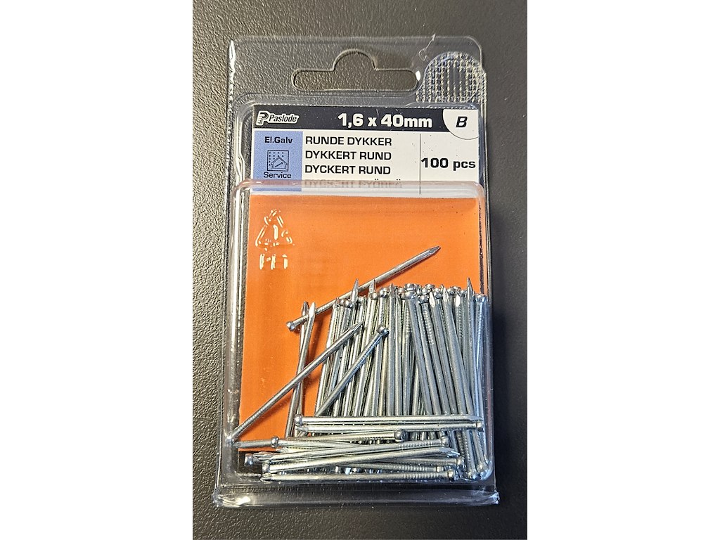Runde dykkere SLZ- 1,6x40mm