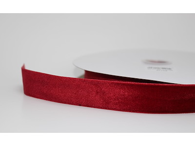 Velvet ribbon burgundy 25mmx25 yards