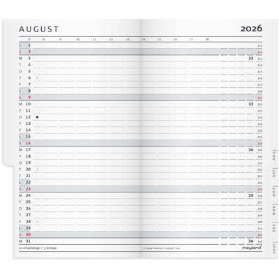 Index Planner mini månedskalender REFILL 2026