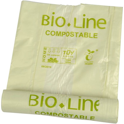 Bioposer 800x1100mm 120L 30my Bionedbr. PLA klar/grøn/20