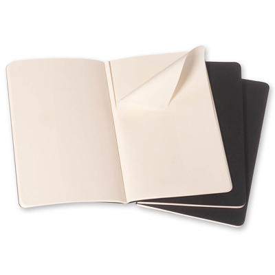 Notesbog Moleskine Cahier Journal ulin. L 13x21cm sort pk./3