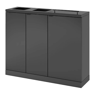 Affaldssystem Bica affaldssortering 955 2x65L 2x45L antracit
