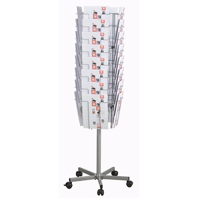 Brochureholder Twin Agenda A4 32 fag t/gulv Ø510xH1475mm