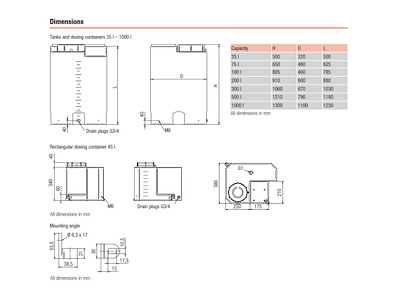 Kemikalietank / Doseringsbeholder | 35-1000 L PE | Jesco