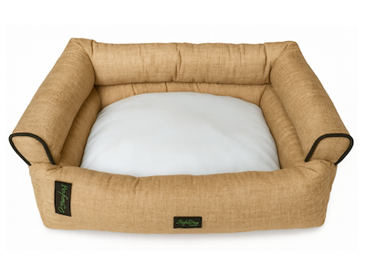 Perfect Dog Hundesofa Beige 60×40×25 cm med Vendbar Kølepude