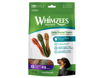 Tyggeben Whimzees Toothbrush Star XS 48 stk 360 g