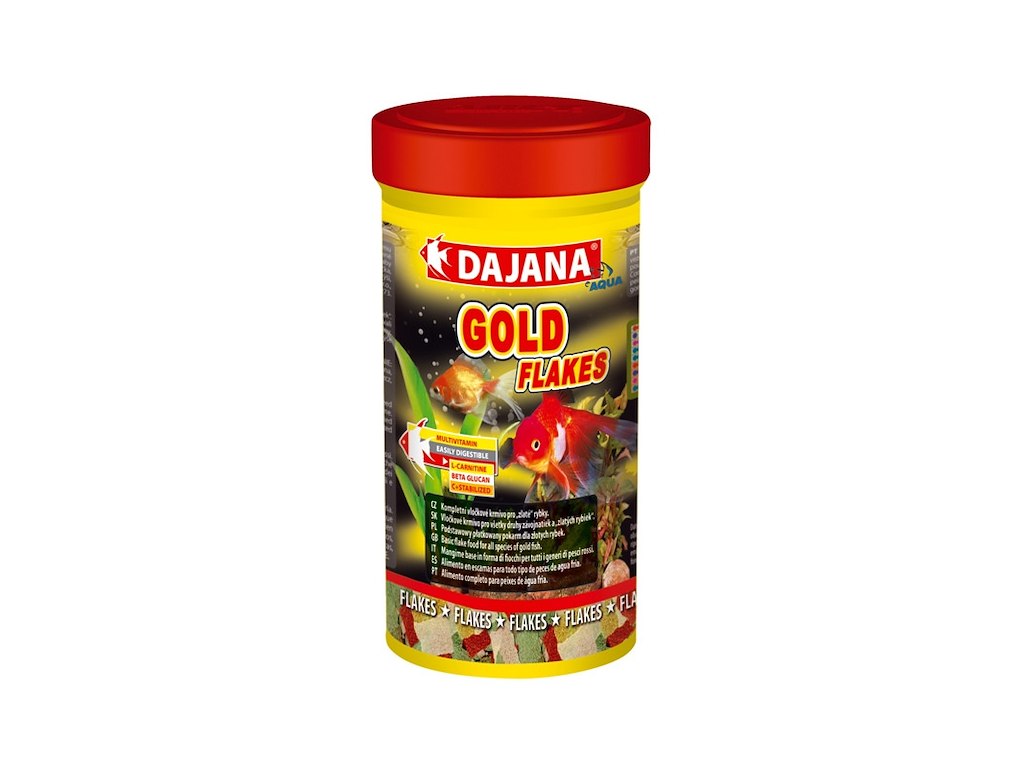 Dajana Gold Flakes 1000 ml – Flagefoder til karper og guldfisk