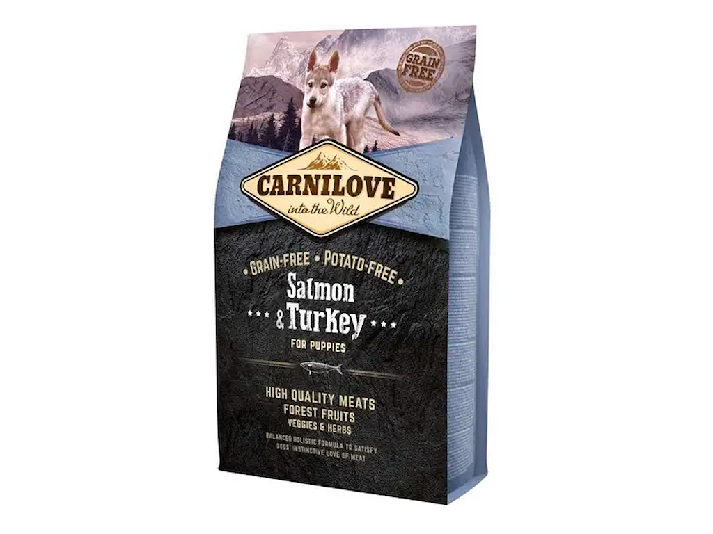 Carnilove Hvalpefoder med Laks & Kalkun – 4 kg