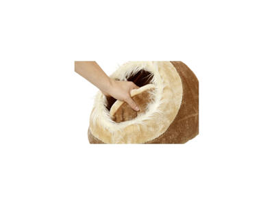 Kattehule CAVE 
40X40X28cm brun/beige