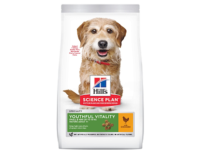 Hill's Science Plan Senior Vitality Small & Mini Hundefoder med Kylling – 1,5 kg