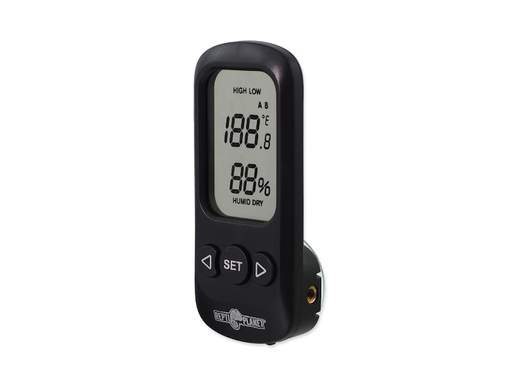 Repti Planet Termometer & Hygrometer m. Alarm – Indendørs brug