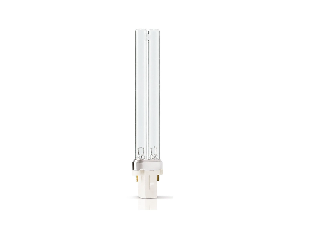 Philips PL-S 7W UV-C Pære – G23 (2-pin) til Vand- og Luftdesinfektion