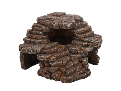 Desert Cave Dekoration 11,5x11x8cm til Akvarie og Terrarie – Naturtro Hule i Stenlook
