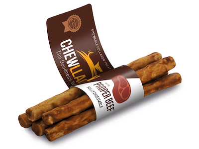 Chewllagen Tyggepinde 5-pak Oksekød 1x12,5 cm