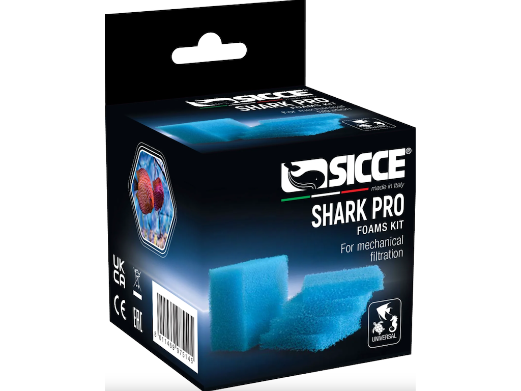Sicce SHARK PRO Filtermedie – Erstatningssvampe til Intern Filterpumpe (Alle modeller)