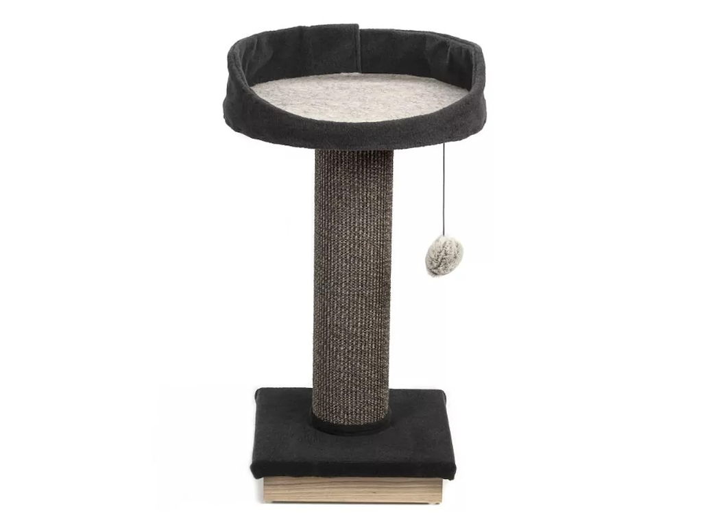 Ecomfy Kradsetræ Alex m. Platform 67,5 cm Grå – Kompakt Kradsemiljø med Legebold