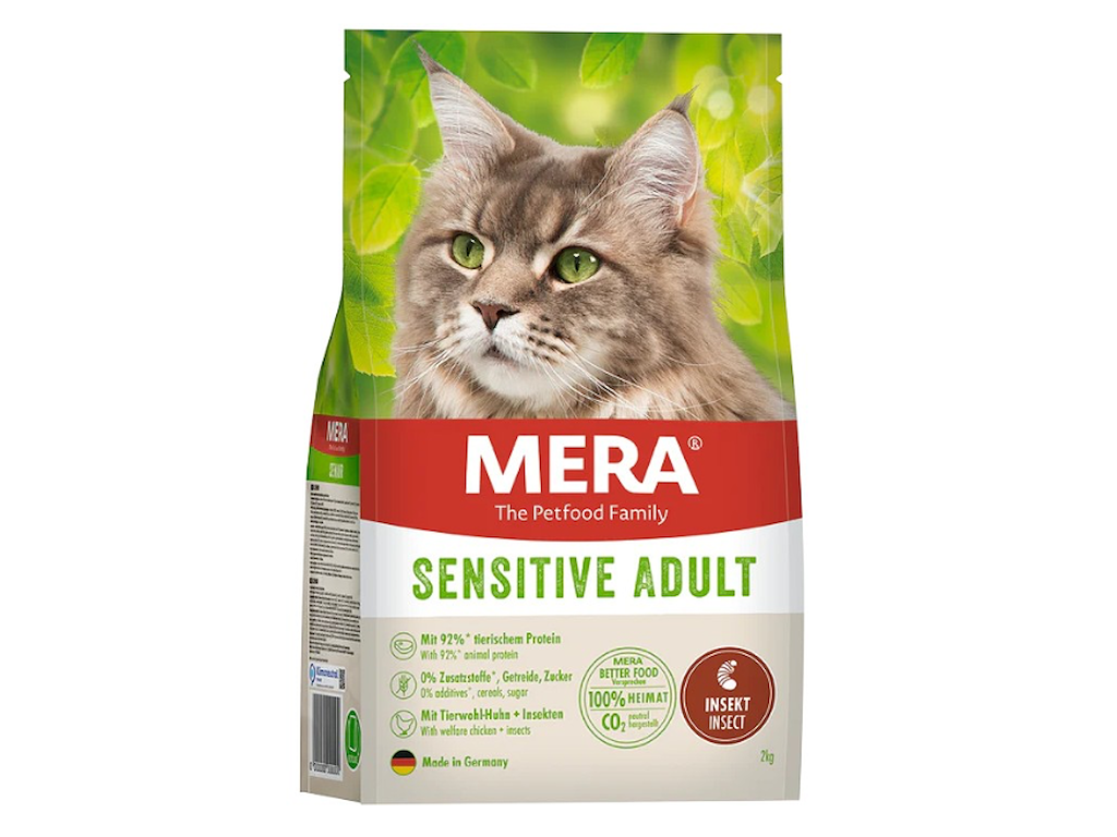 MERA CATS Sensitive Insect Kattefoder 400g – Tørfoder til Følsomme Katte med Insekter