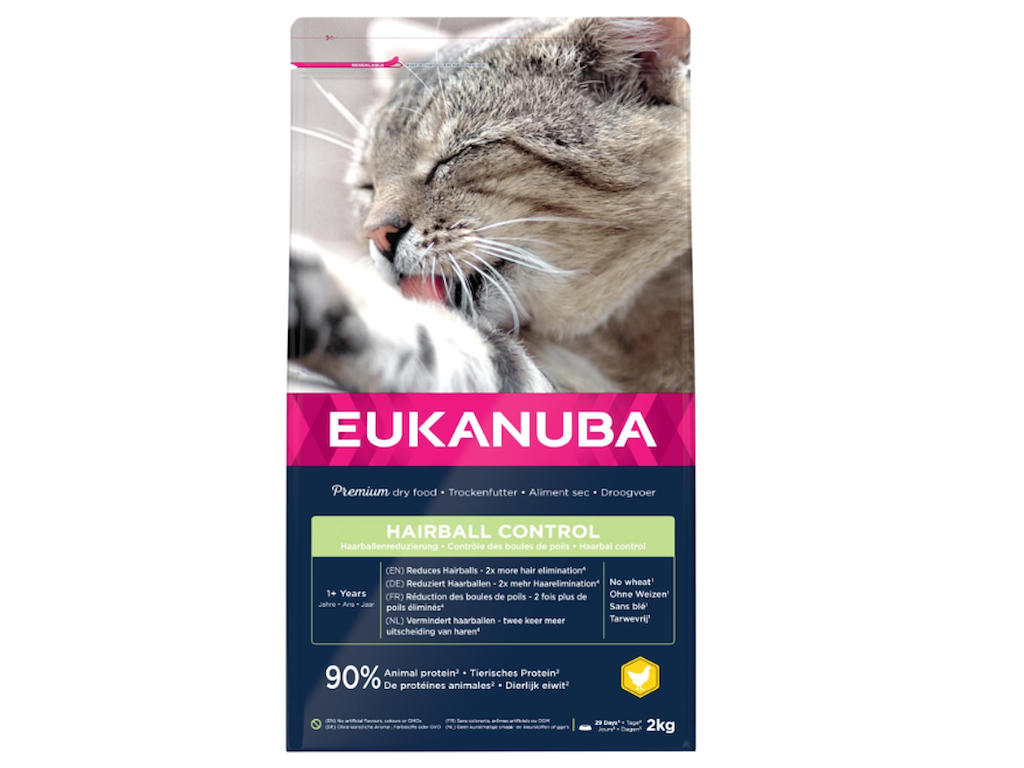  Eukanuba Cat Adult Hairball Control 2kg