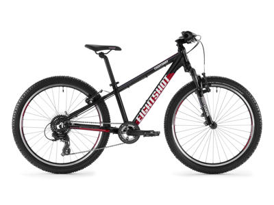 Eightshot X-Coady 24 FS - MTB Børnecykel 24" - Sort/rød/hvid