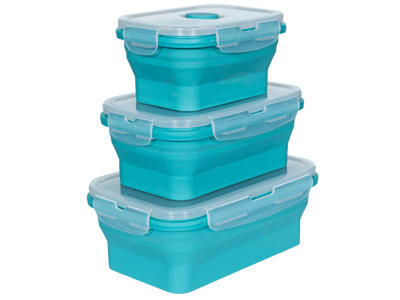 Trespass Lunchset - Silicone madkasse sæt - Lagoon