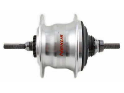 Shimano Nexus - Bagnav med 7 gear og friløb og til rullebremse - Type SG-C3000-7R - Sølv
