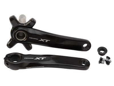 Shimano XT - Kranksæt FC-M8000-B - Sort Single uden klinge 180 mm Pedalarme