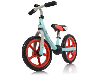 Kinderkraft 2Way Next - Løbecykel - Lyseblå/rød