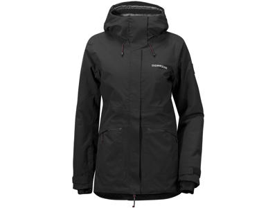 Didriksons Alta Womens Jacket - Vandtæt damejakke m. for - Sort