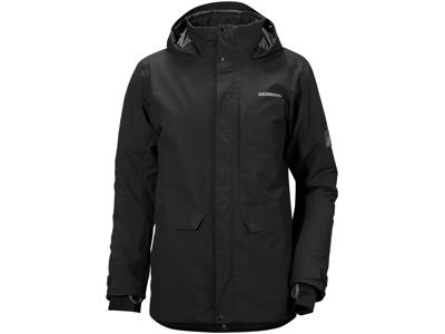 Didriksons Tommy Mens Jacket - Vandtæt herrejakke m. for - Sort