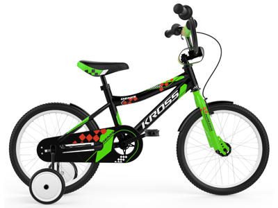 Kross Denis - Børnecykel - 16" - Sort/grøn